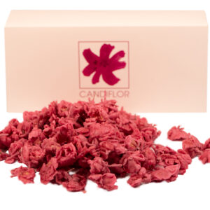 Boccioli di rosa cristallizzati nello zucchero, due scatole da 500 g